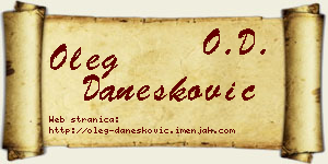 Oleg Danesković vizit kartica